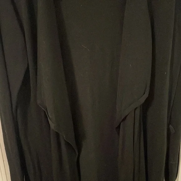 H&M basics open cardigan, hits at knees, black - Picture 2 of 3